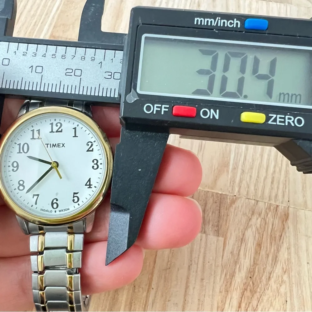 Timex two tone bracelet dress watch NEW BATTERY